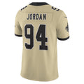 Kooe NO.Saints #94 Cameron Jordan Player Gold Alternate Vapor F.U.S.E. Limited Stitched Jerseys