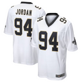 Kooe NO.Saints #94 Cameron Jordan White Game Stitched American Stitched Jerseys