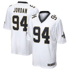 Kooe NO.Saints #94 Cameron Jordan White Game Stitched American Stitched Jerseys