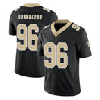 Kooe NO.Saints #96 Carl Granderson Player Black Limited Vapor Untouchable Home Game Stitched Jerseys