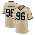 Kooe NO.Saints #96 Carl Granderson Player Gold Home Game Stitched Jerseys