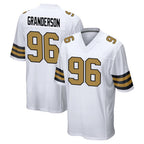 Kooe NO.Saints #96 Carl Granderson Player White Alternate Home Game Stitched Jerseys