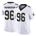 Kooe NO.Saints #96 Carl Granderson Player White Limited Vapor F.U.S.E. Home Game Stitched Jerseys