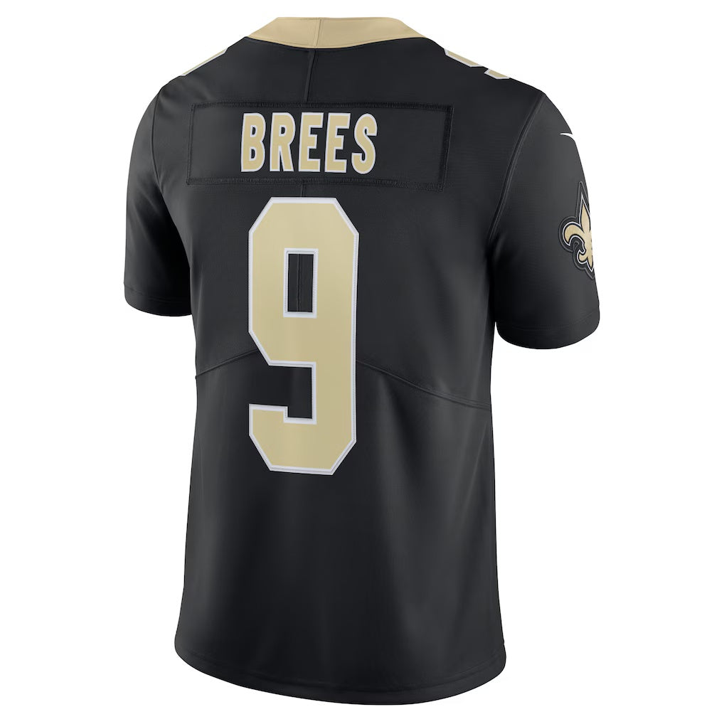 Kooe NO.Saints #9 Drew Brees Captain Vapor Limited Stitched Jerseys