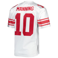 Kooe NY.Giants 2007 #10 Eli Manning Mitchell & Ness White Authentic Throwback Retired Player Stitched Puhic Jersey