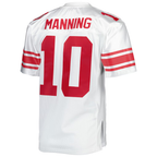 Kooe NY.Giants 2007 #10 Eli Manning Mitchell & Ness White Authentic Throwback Retired Player Stitched Puhic Jersey