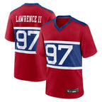 Kooe NY.Giants Secondary Throwback Alternate Jerseys - Red - #97 Dexter Lawrence II Player