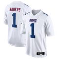 Kooe NY. Giants Tundra #1 Malik Nabers Player White Fashion Stitched Jerseys