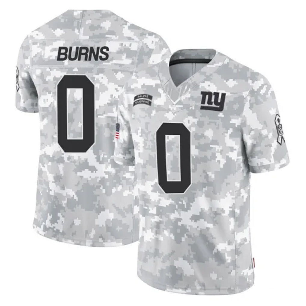 Kooe NY.Giants #0 Brian Burns Player Arctic Camo Salute To Service Limited Game Stitched Jerseys