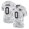 Kooe NY.Giants #0 Brian Burns Player Arctic Camo Salute To Service Limited Game Stitched Jerseys
