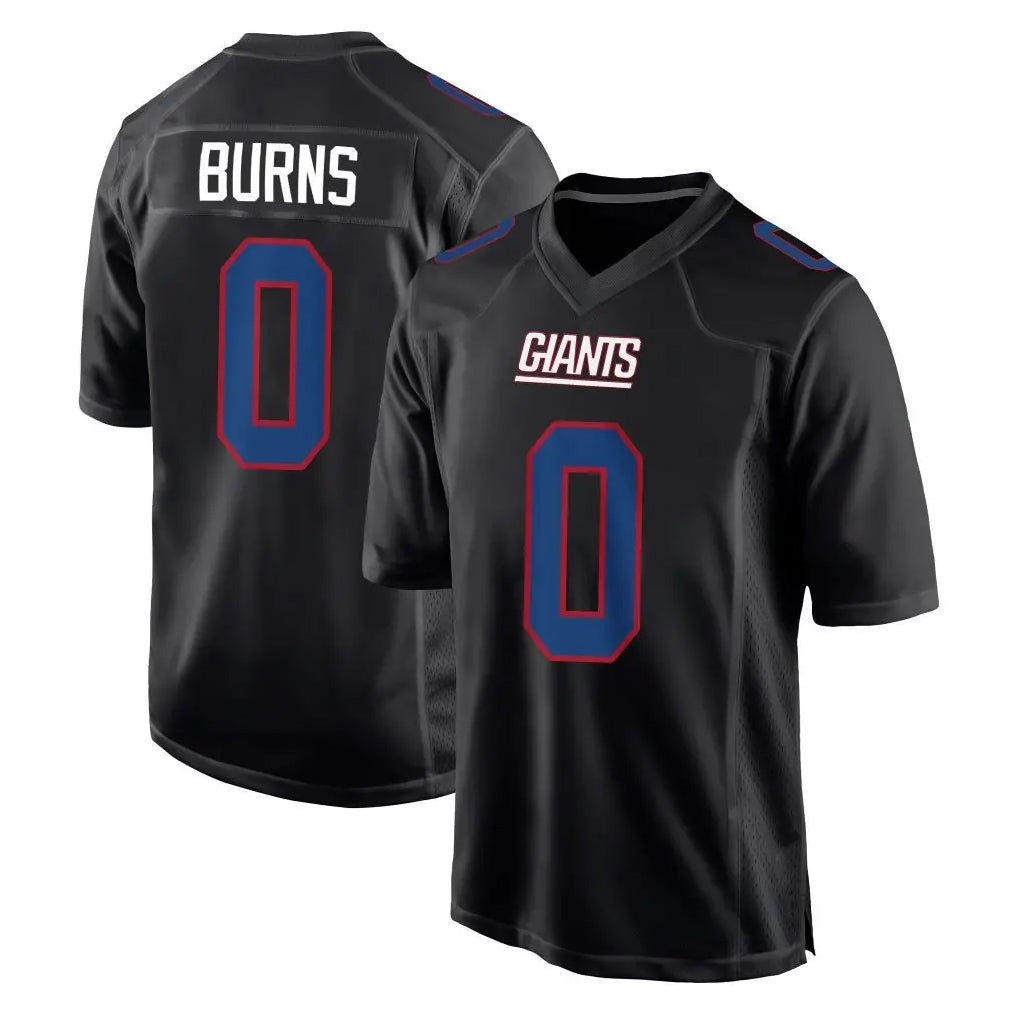 Kooe NY.Giants #0 Brian Burns Player Carbon Fashion Limited Home Game Stitched Jerseys