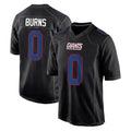 Kooe NY.Giants #0 Brian Burns Player Carbon Fashion Limited Home Game Stitched Jerseys