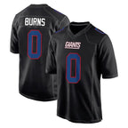 Kooe NY.Giants #0 Brian Burns Player Carbon Fashion Limited Home Game Stitched Jerseys