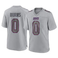 Kooe NY.Giants #0 Brian Burns Player Gray Atmosphere Fashion Limited Game Stitched Jerseys
