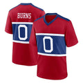 Kooe NY.Giants #0 Brian Burns Player Red Century Home Game Stitched Jerseys