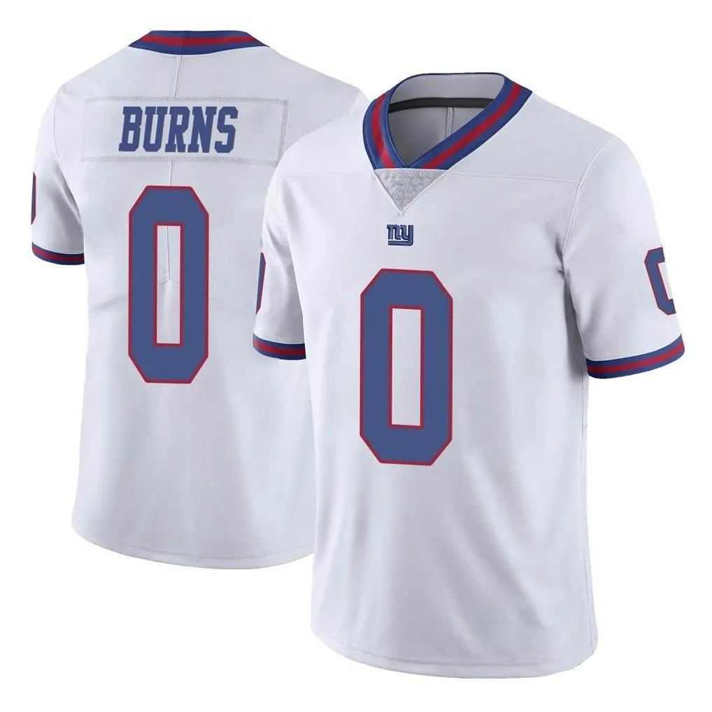 Kooe NY.Giants #0 Brian Burns Player White Color Rush Home Game Stitched Jerseys