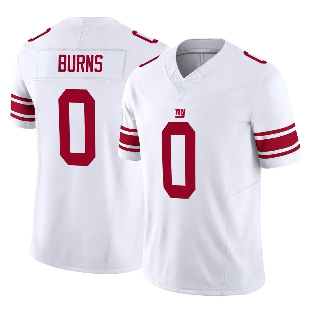 Kooe NY.Giants #0 Brian Burns Player White Limited Vapor F.U.S.E. Home Game Stitched Jerseys
