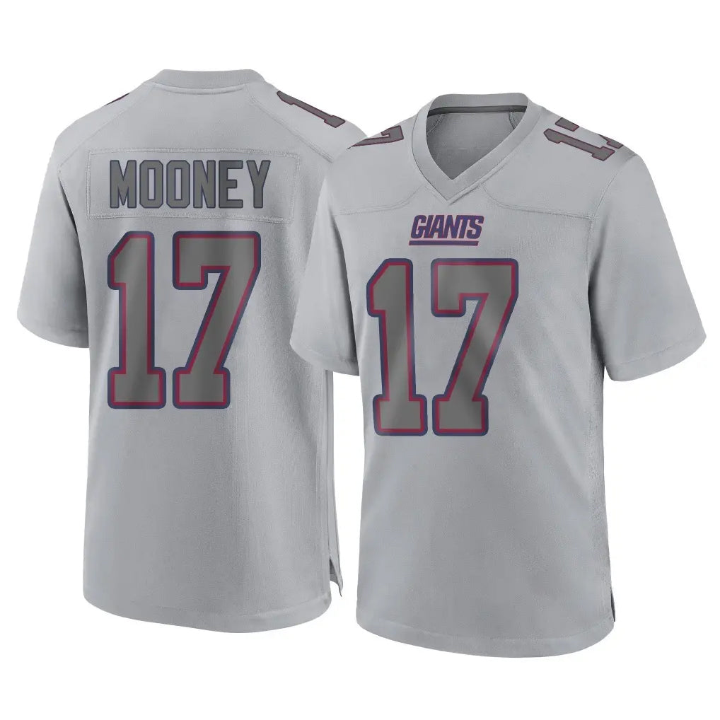 Kooe NY.Giants #17 Darnell Mooney Player Gray Atmosphere Fashion Limited Game Stitched Jerseys
