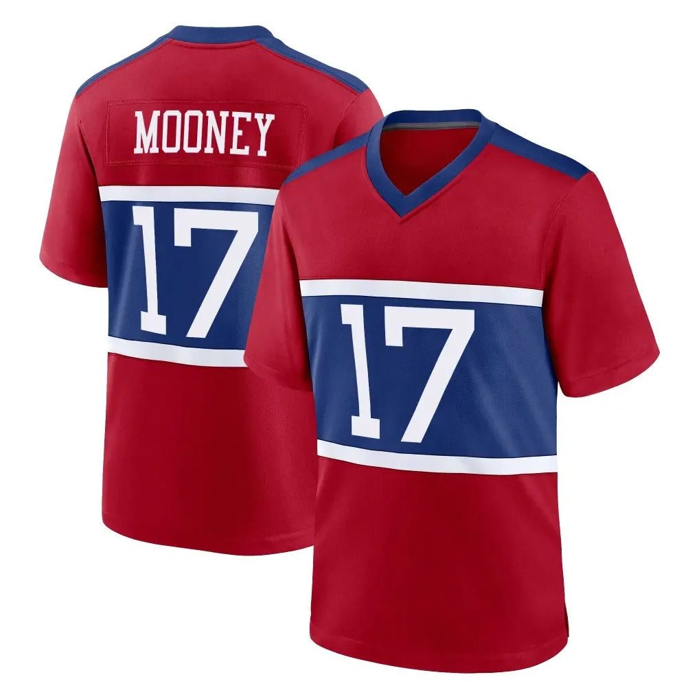 Kooe NY.Giants #17 Darnell Mooney Player Red Century Home Game Stitched Jerseys