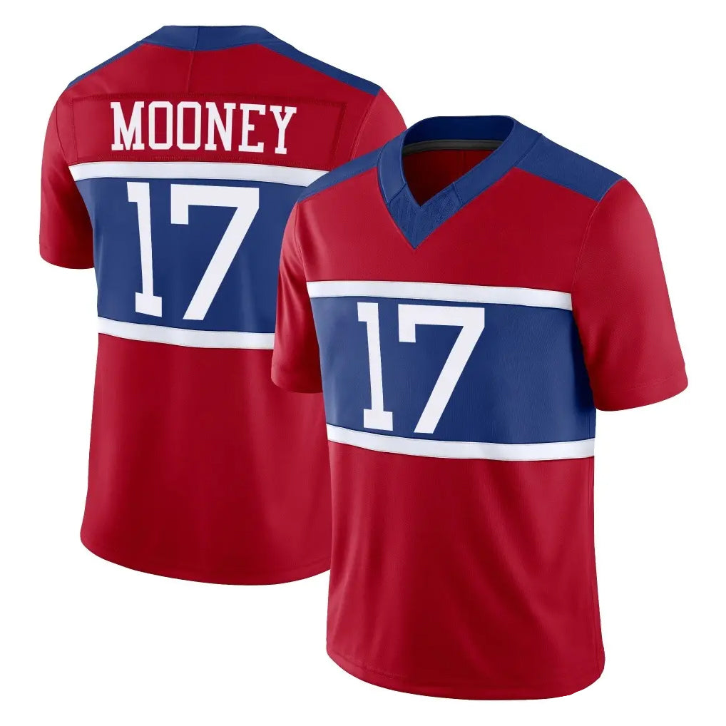 Kooe NY.Giants #17 Darnell Mooney Player Red Century Vapor F.U.S.E. Home Game Stitched Jerseys