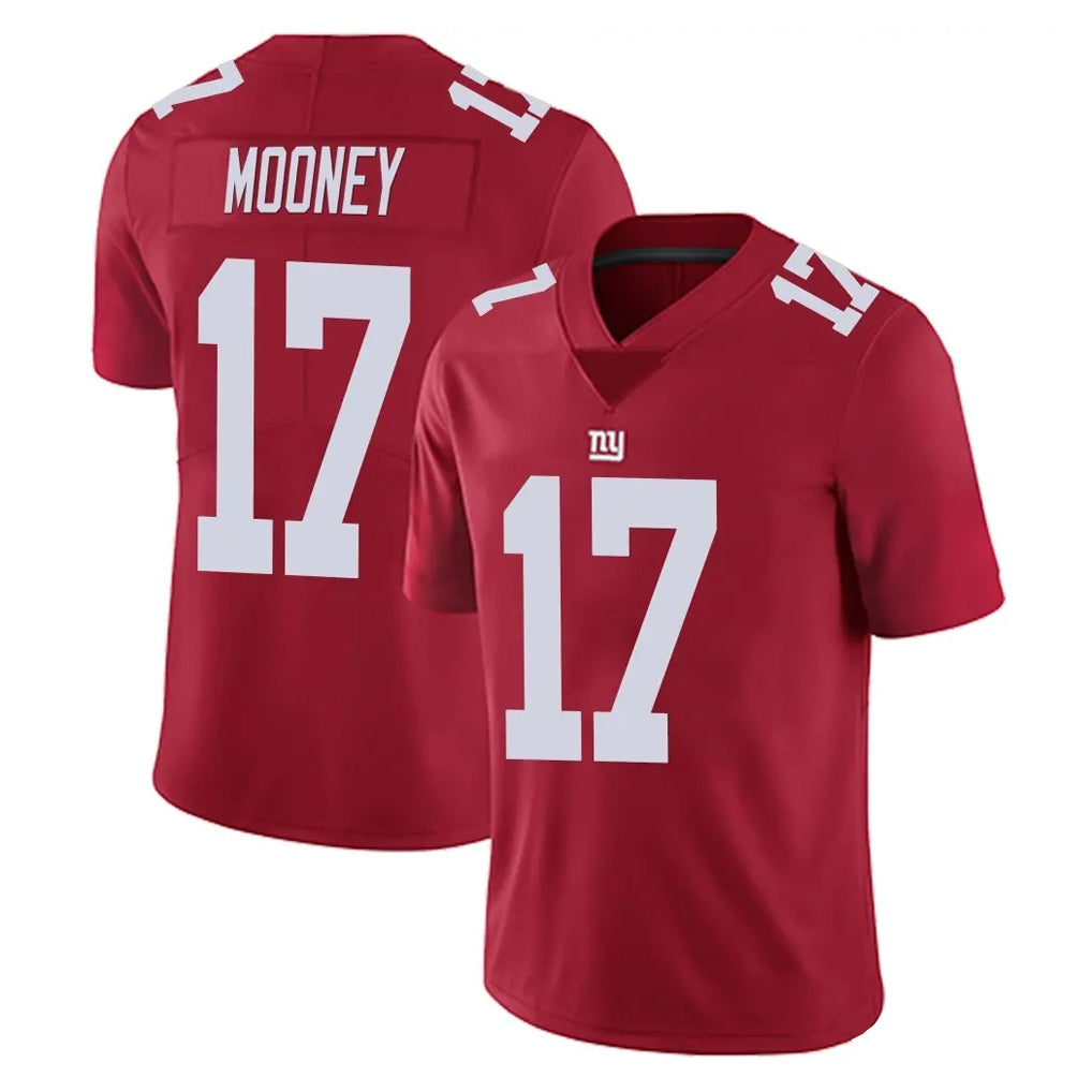 Kooe NY.Giants #17 Darnell Mooney Player Red Limited Vapor Untouchable Home Game Stitched Jerseys