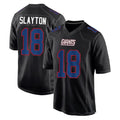 Kooe NY.Giants #18 Darius Slayton Player Carbon Fashion Limited Home Game Stitched Jerseys