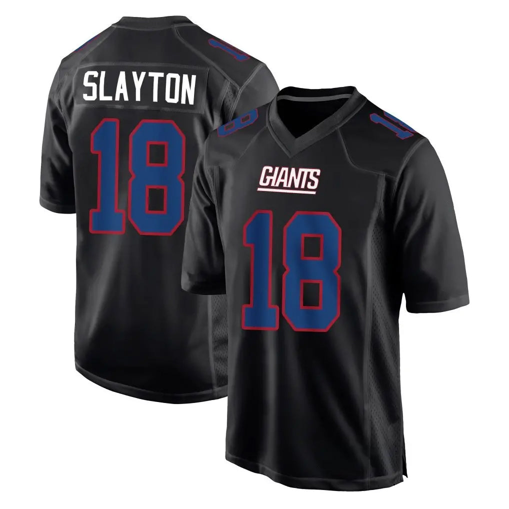 Kooe NY.Giants #18 Darius Slayton Player Carbon Fashion Limited Home Game Stitched Jerseys