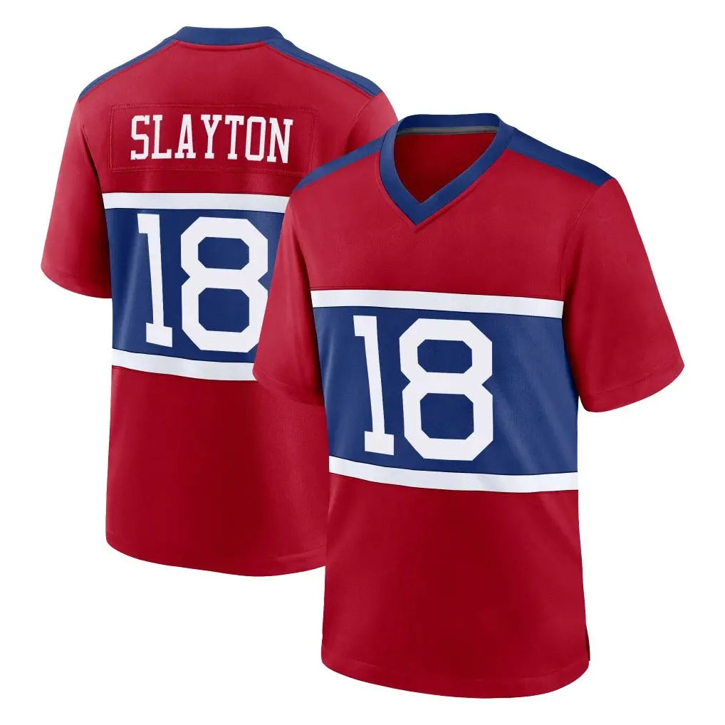 Kooe NY.Giants #18 Darius Slayton Player Red Century Home Game Stitched Jerseys
