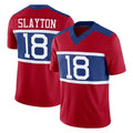 Kooe NY.Giants #18 Darius Slayton Player Red Century Vapor F.U.S.E. Home Game Stitched Jerseys