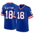 Kooe NY.Giants #18 Darius Slayton Player Royal Classic Home Game Stitched Jerseys