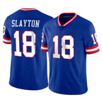 Kooe NY.Giants #18 Darius Slayton Player Royal Classic Vapor Home Game Stitched Jerseys
