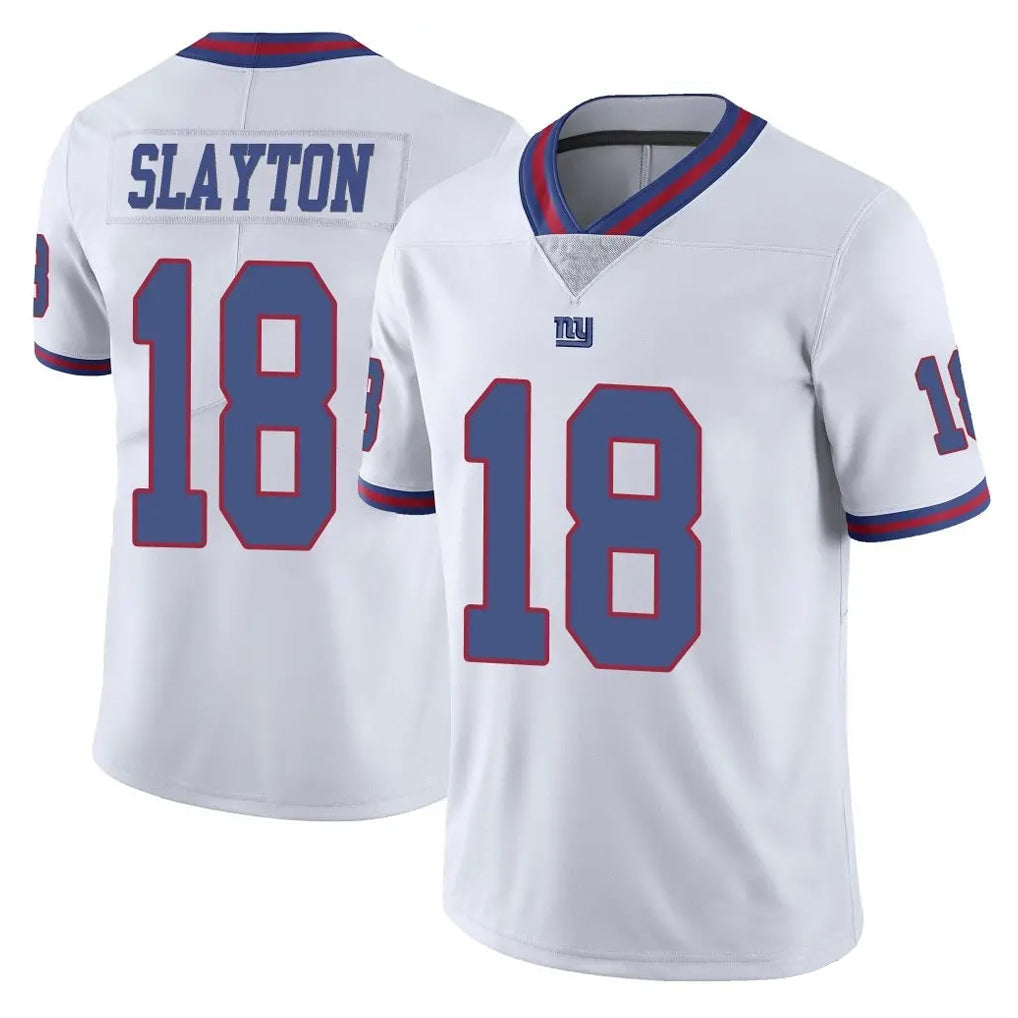 Kooe NY.Giants #18 Darius Slayton Player White Color Rush Home Game Stitched Jerseys