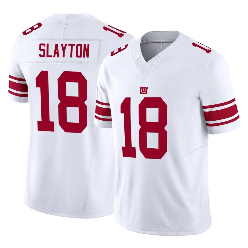 Kooe NY.Giants #18 Darius Slayton Player White Limited Vapor F.U.S.E. Home Game Stitched Jerseys