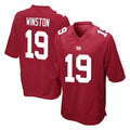 Kooe NY.Giants #19 Jameis Winston Player Red Home Game Stitched Jerseys