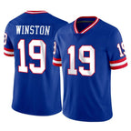 Kooe NY.Giants #19 Jameis Winston Player Royal Classic Vapor Home Game Stitched Jerseys