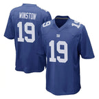Kooe NY.Giants #19 Jameis Winston Player Royal Home Game Stitched Jerseys