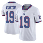 Kooe NY.Giants #19 Jameis Winston Player White Color Rush Home Game Stitched Jerseys