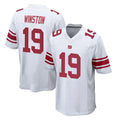 Kooe NY.Giants #19 Jameis Winston Player White Home Game Stitched Jerseys