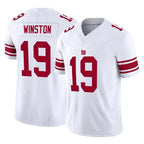 Kooe NY.Giants #19 Jameis Winston Player White Limited Vapor F.U.S.E. Home Game Stitched Jerseys