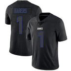 Kooe NY.Giants #1 Malik Nabers Player Limited Black Impact Stitched Jerseys