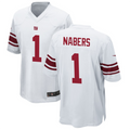 Kooe NY.Giants #1 Malik Nabers Player White Game Stitched Jerseys