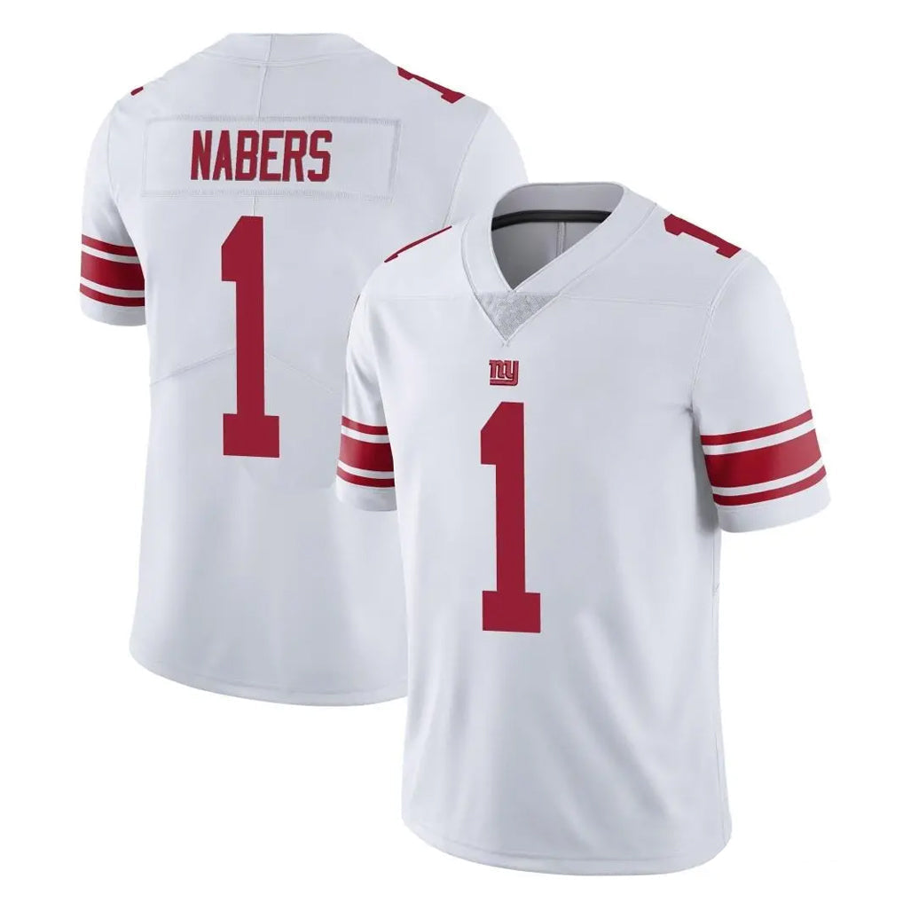 Kooe NY.Giants #1 Malik Nabers Player White Limited Vapor Untouchable Home Game Stitched Jerseys