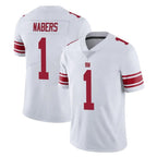 Kooe NY.Giants #1 Malik Nabers Player White Limited Vapor Untouchable Home Game Stitched Jerseys