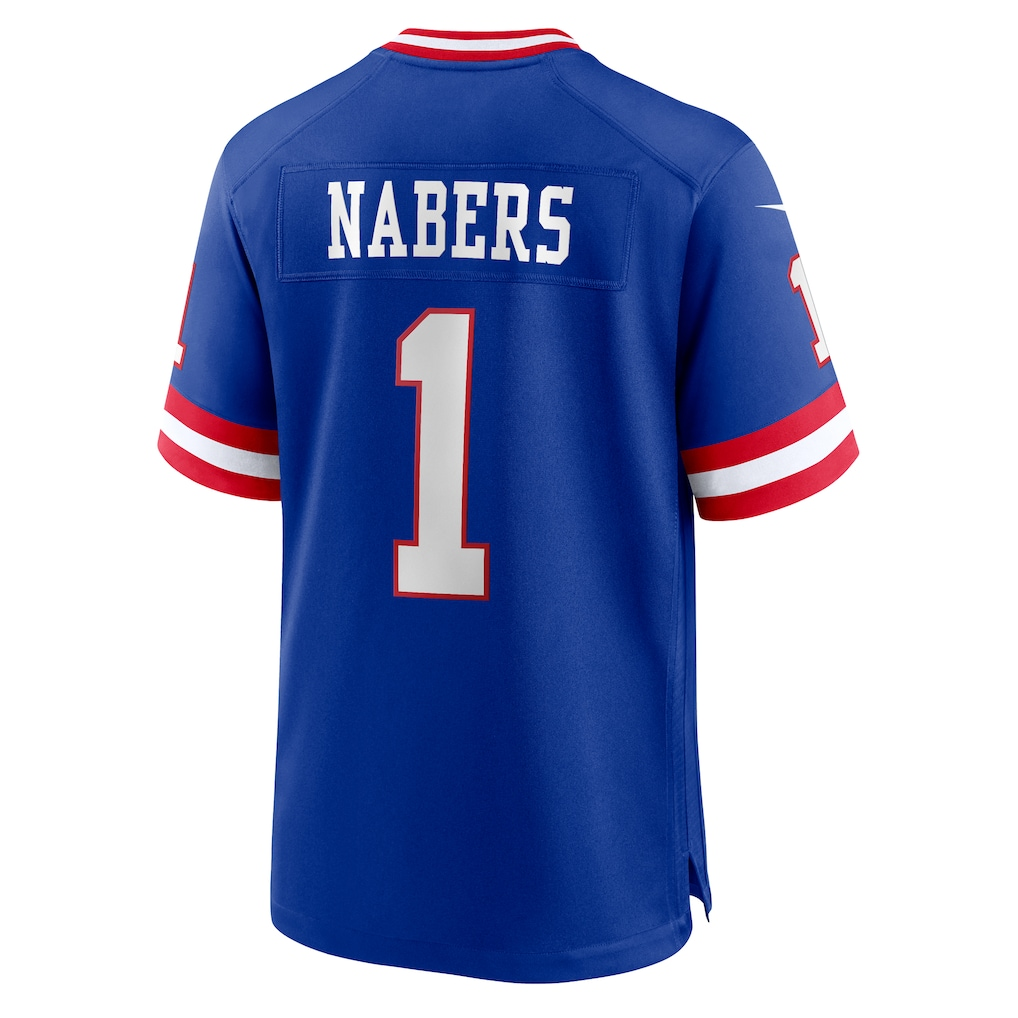 Kooe NY.Giants #1 Malik Nabers Royal Game Player Stitched Jerseys