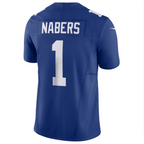 Kooe NY.Giants #1 Malik Nabers Royal Vapor F.U.S.E. Limited American Stitched Stitched Jerseys