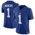 Kooe NY.Giants #1 Malik Nabers Royal Vapor F.U.S.E. Limited American Stitched Stitched Jersey
