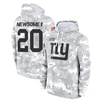 Kooe NY.Giants #20 Greg Newsome II Player Arctic Camo Salute to Service Pullover Hoodies Limited Game Stitched Jerseys