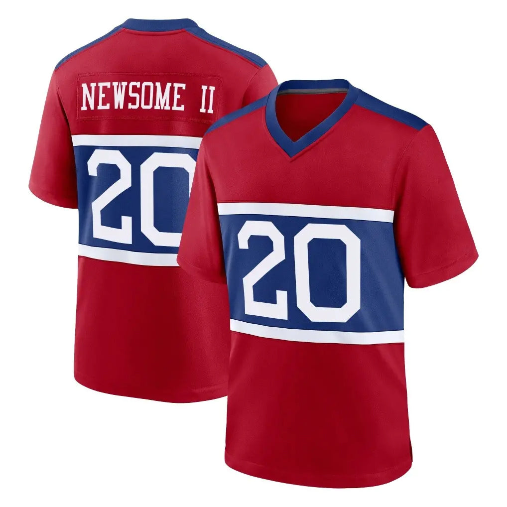 Kooe NY.Giants #20 Greg Newsome II Player Red Century Home Game Stitched Jerseys