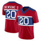 Kooe NY.Giants #20 Greg Newsome II Player Red Century Vapor F.U.S.E. Home Game Stitched Jerseys