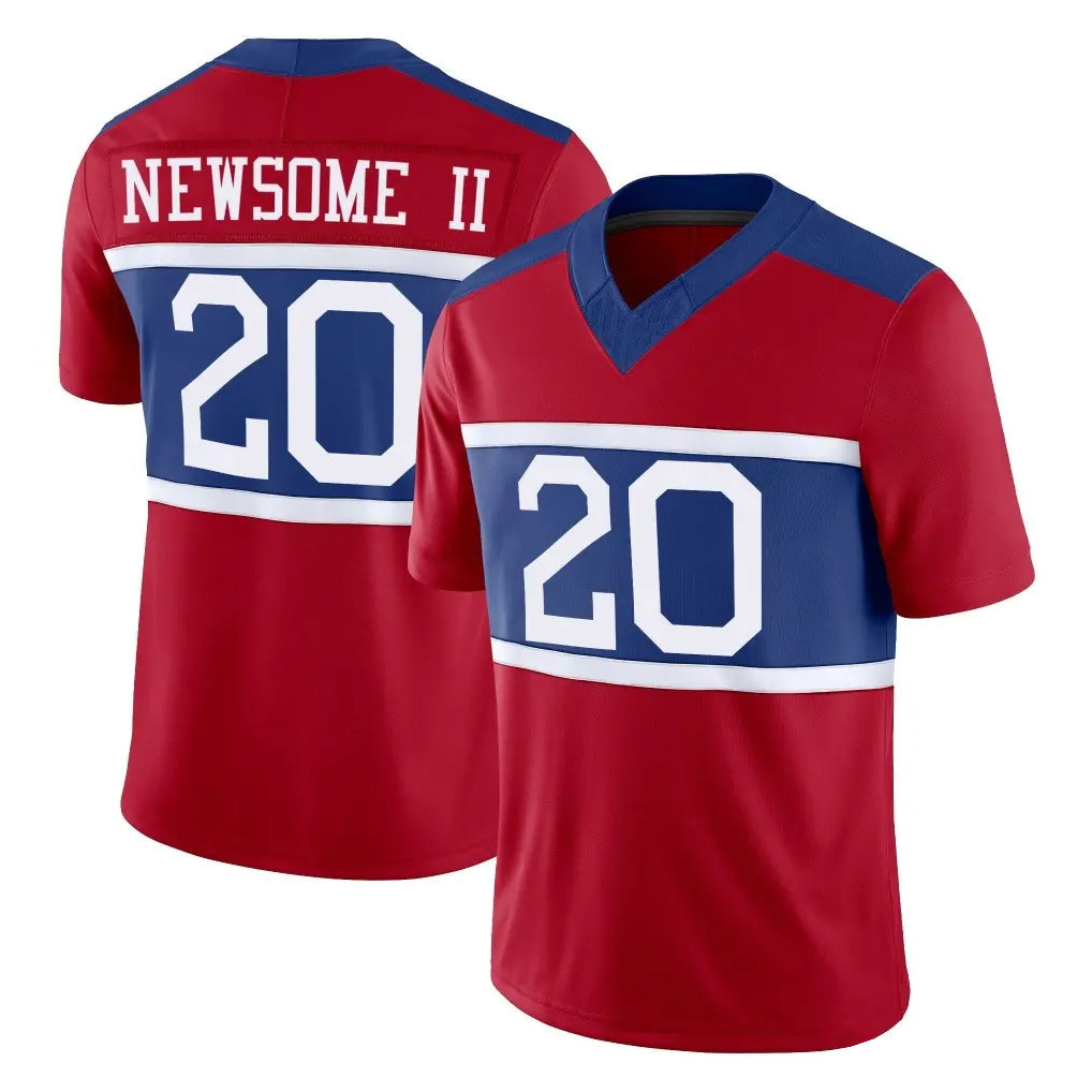 Kooe NY.Giants #20 Greg Newsome II Player Red Century Vapor F.U.S.E. Home Game Stitched Jerseys